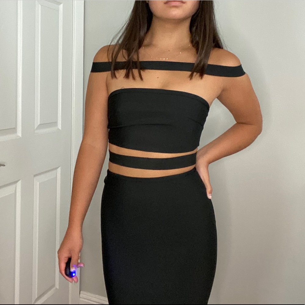 12th Black Bodycon Off The Shoulder Dress
